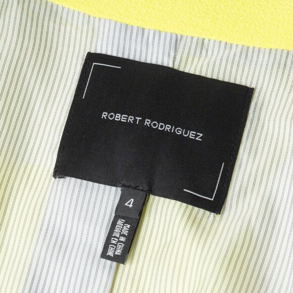 Robert Rodriguez Neon Yellow Harper Blazer Women Size 4 NWOT - Picture 7 of 12